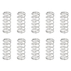 10Pcs Compression Springs, 0.9mm Wire Diameter x 11mm OD x 25mm Length 304 Stainless Steel Extension Spring Ballpoint Pen Pressure Springs for Shop Home Repairs, Silver