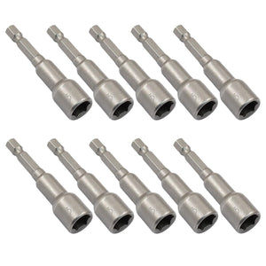 LinkMejor 10 Stk 3/8" Sechskantschraubenzieher mit Magneten