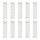 10Pcs Compression Springs, 0.6mm Wire Diameter x 9mm OD x 40mm Length 304 Stainless Steel Extension Spring Ballpoint Pen Pressure Springs for Shop Home Repairs, Silver
