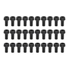 On/Off Replacement Light Turn Switch Knob Lamp Socket Extension Knobs 20mm Length Black 30Pcs
