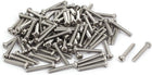 M4 x 25mm 304 Stainless Steel Phillips Round Head Machine Screws Bolt 100pcs