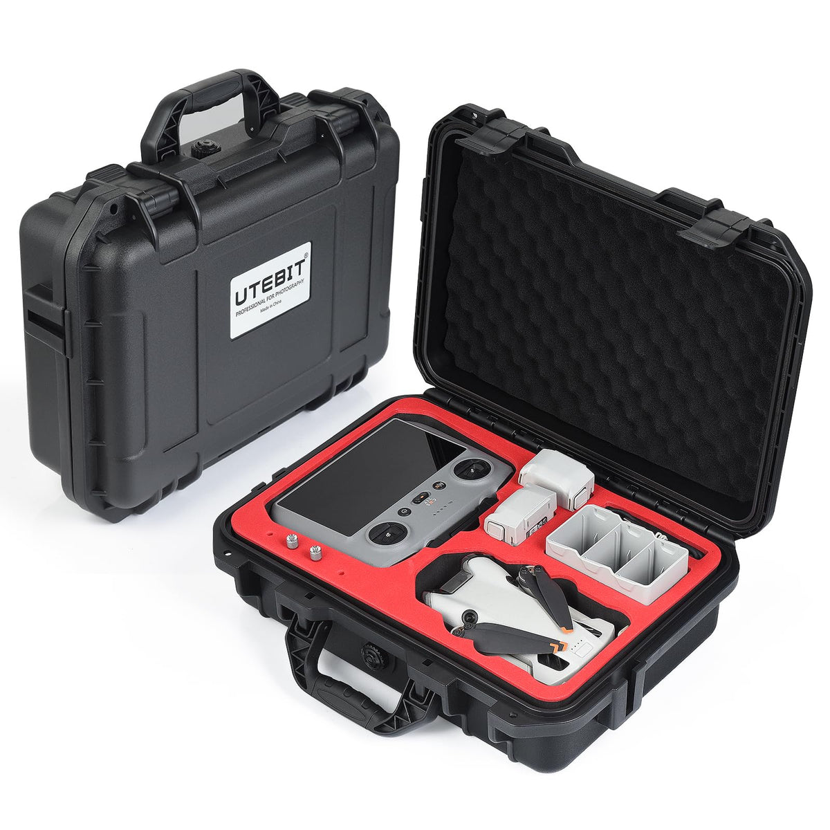 LinkMejor kovaklipsi DJI Mini 3/Mini 4 Pro:lle, vesitiivis kovaklipsi muovikumilla