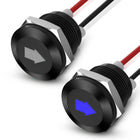LinkMejor 2PCS 12V Sol/Sağ LED Göstergeli Işık Tek Mavi Okçuk