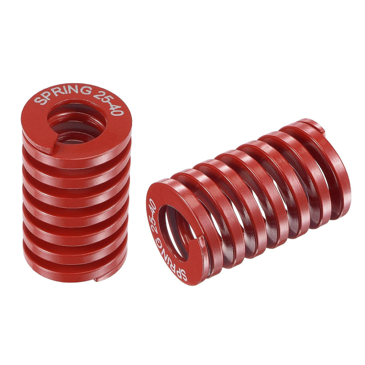 3D Printer Die Spring, 25mm OD 40mm Free Length 65Mn 1225N Load Capacity Compression Mould Die Springs Red 2pcs