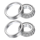 2pcs 30206 Tapered Roller Bearing Cone and Cup, 30mm Bore x 62mm OD x 17.5mm Thick, Chrome Steel Taper Bearing Set, ABEC-3