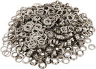 500pcs 12mm Inner Dia Iron Nickle Plated Eyelet Grommets Kit w Washer for Leather Canvas Clothes Shoes