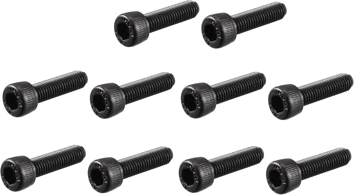M5 x 20mm 12.9 Alloy Steel Hex Socket Head Cap Screws Bolt Black 30pcs
