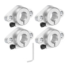 4pcs SHF13 Aluminum Linear Rod Rail Shaft Support for 13mm Diameter Shaft, Linear Motion Rail Guides Mounting Bracket with Wrench for CNC Machine, 3D Printer, Automation Equipment