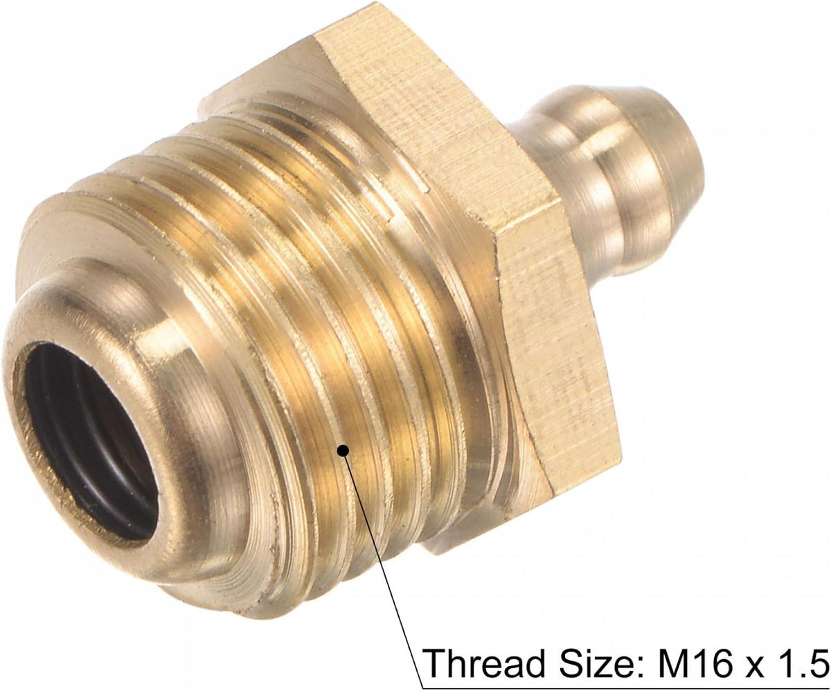 Accoppiamento a sfera in ottone rettilineo per grasso M14 x 1.25mm filetto, accessorio per grasso idraulico, 5Pz