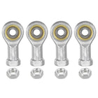 4pcs PHSA5 Female Rod End Bearing M5 Bore and M5x0.8 Right Hand Thread, Self-Lubricating Joint Rod Ends, Includes Jam Nuts