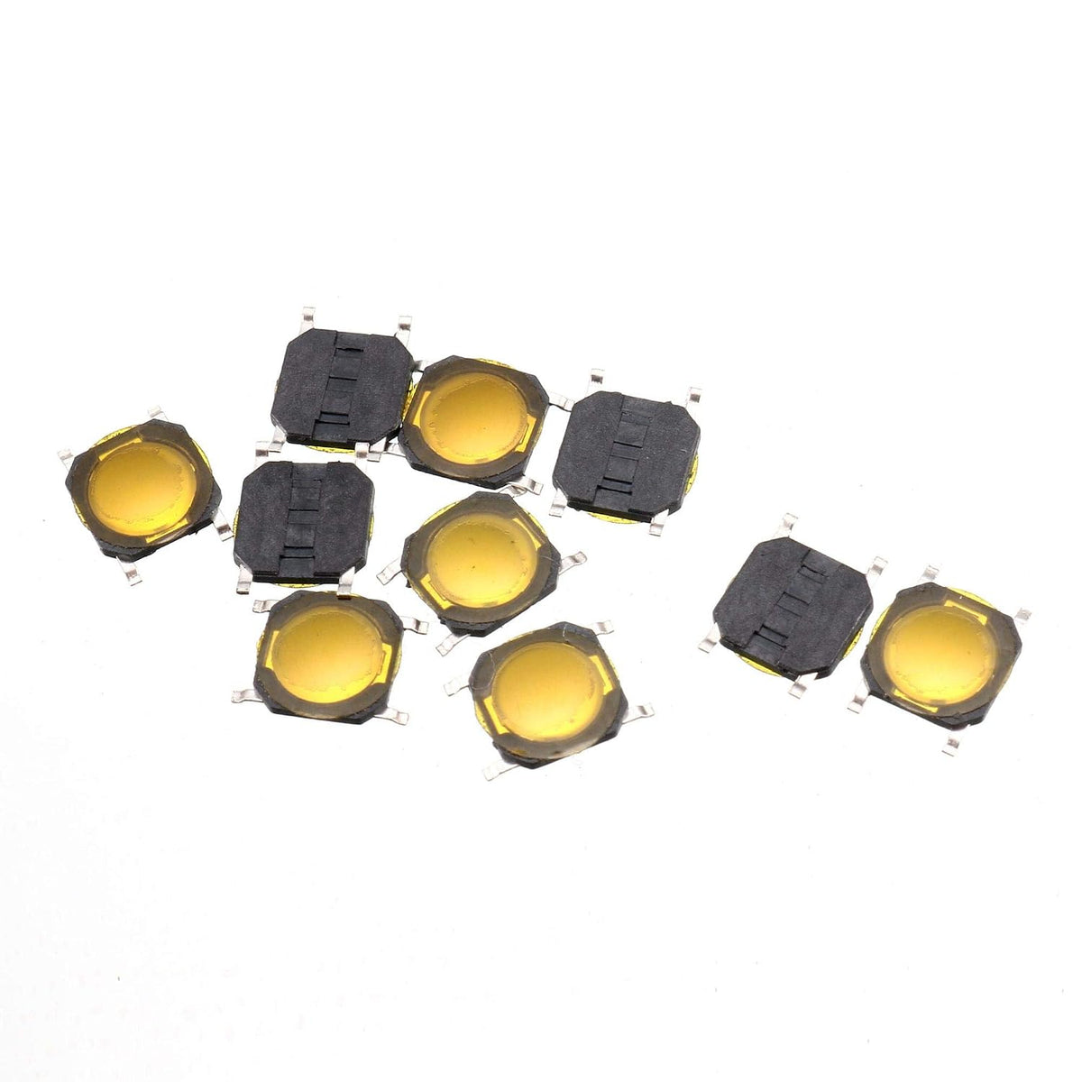 10pcs Momentary Surface Mounted Devices Surface Mount Tact Copper Button Switch 5x5x1mm DC12V 0.2A