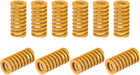 3D Printer Die Spring, 20mm OD 40mm Long 12pcs Spiral Stamping Light Load Compression Mould Die Springs for 3D Printer Electric Part, Yellow