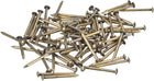 140Pcs Small Tiny Nails 1.2x15mm(DxL) Tiny Brass Nails Hardware Round Head Brass Nail for Wooden DIY Projects Decorative Boxes Household, Bronze Tone