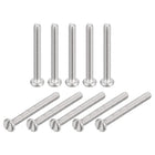 304 Stainless Steel Machine Screws, 10pcs M1.6x14mm Slotted Drive Pan Head Screw Bolts