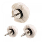 Cotton Buffing Wheel Set 3.5"/2.7"/2.1" Diameter Mushroom-Shaped with 1/4" Shank Polishing Wheel for Rotary Tool