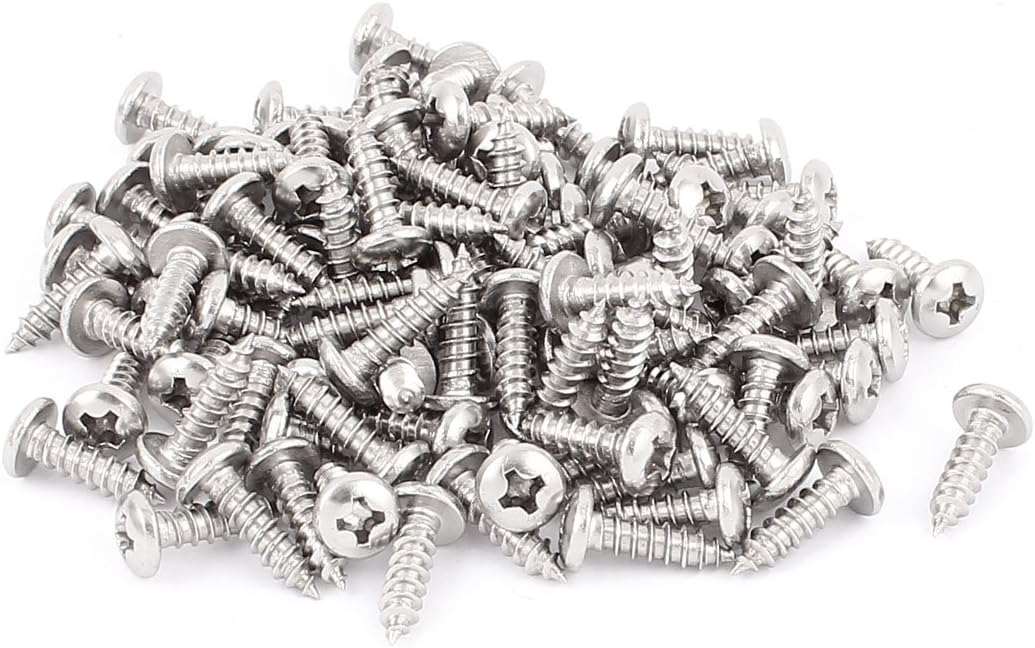 3.5mm x 13mm Phillips Cross Drive Pan Head Self Tapping Screw 100 Pcs