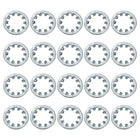 50Pcs 3/8 Internal Tooth Lock Washer, Zinc-Plated Carbon Steel Multi-Tooth Star Washer Locking Fastener, Silver Tone