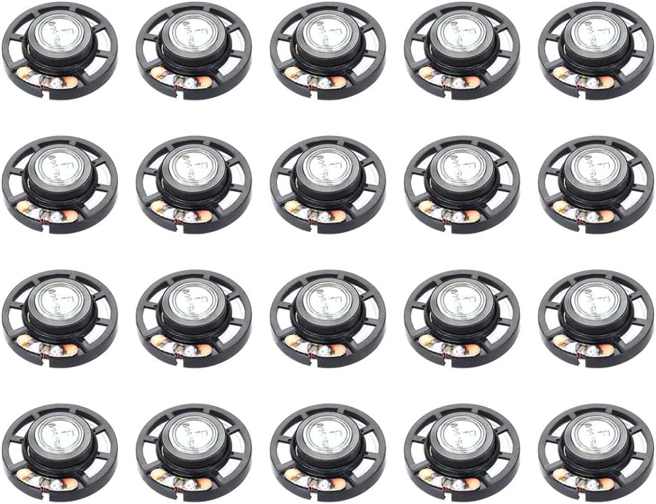 0.25W 8 Ohm DIY Speaker 29mm Bentuk Bulat Pengganti Speaker 20pcs