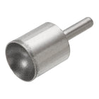 Diamond Grinding Mounted Point, 22mm 600 Fine Grits Spherical Concave Head Bead Coarse Grinding Bit for Jade Amber Stone Beeswax Glass