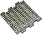 6 Pcs 12 Positions Dual Rows 600V 15A Wire Barrier Block Terminal Strip TB-1512L