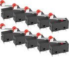 10Pcs KW11-3Z-N 1NO + 1NC Micro Limit Switch 5A 125/250VAC Waterproof Miniature Micro Switches for Precision Components