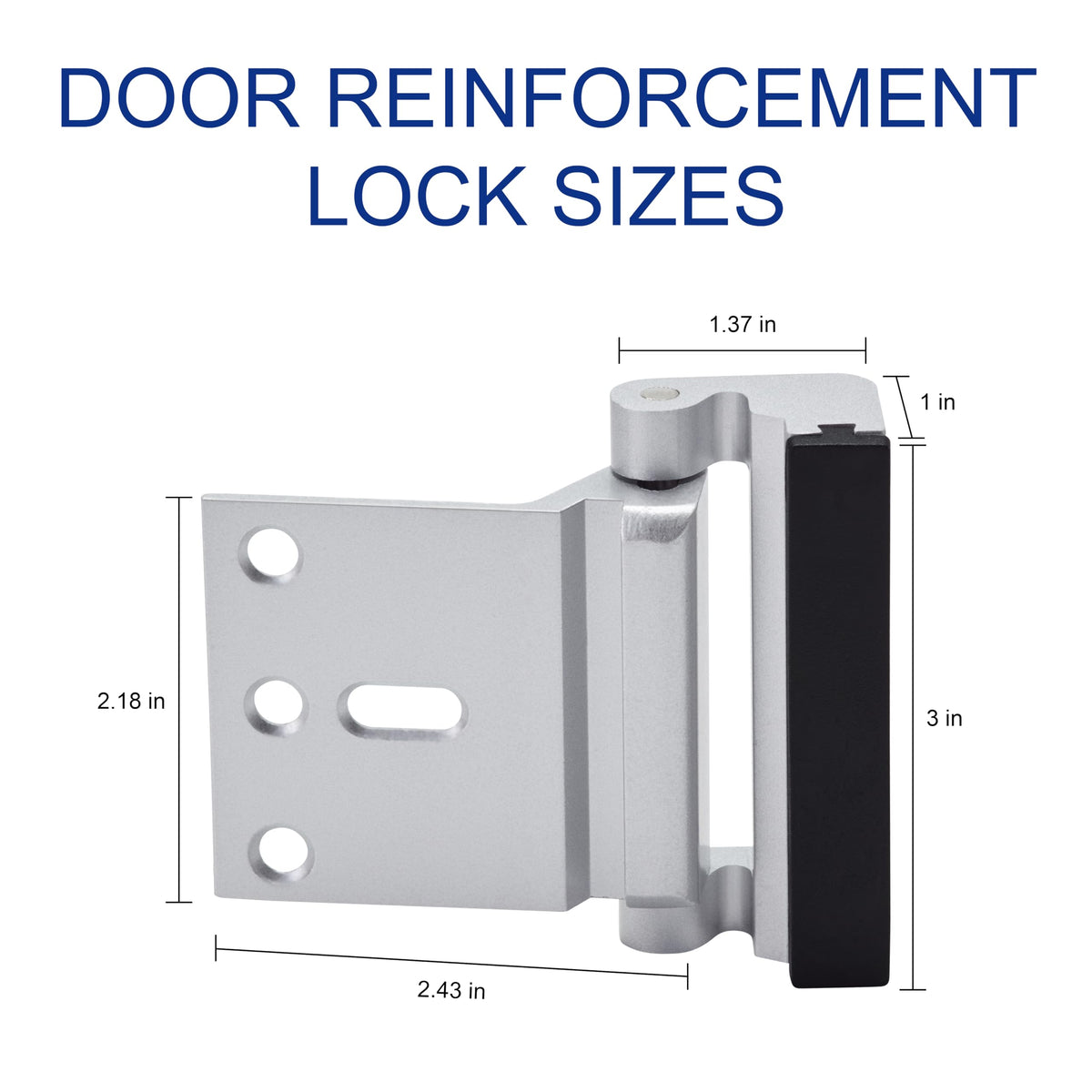 LinkMejor Kunci Pintu Keamanan Rumah, 2 Pack Kunci Pemeguardan Pintu