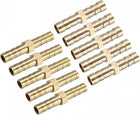 6mm 8mm Brass Barb Hose Fitting Straight Connector Coupler, Total 10pcs