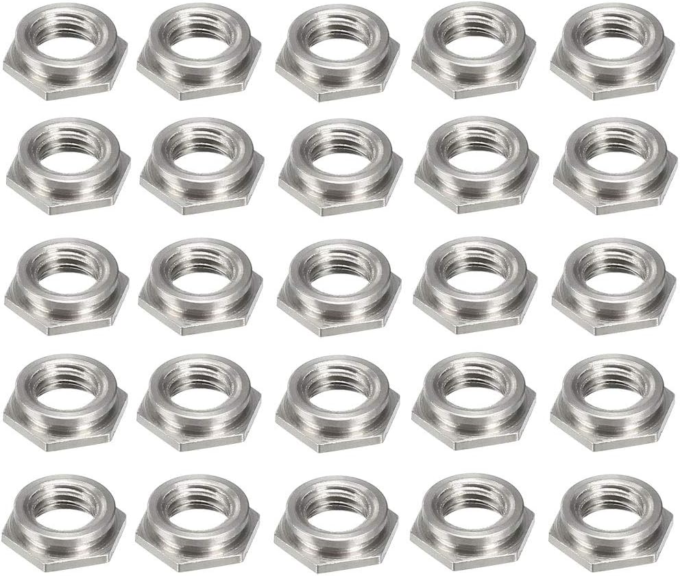 M3 x 0.5mm Pitch Hex Head Carbon Steel Blind Hole Self Clinching Standoff Nuts FS-M3-1, Pack of 25