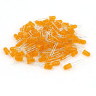 a14081900ux0633 100 x Round 5 mm Head LED Orange Light Emitting Diodes