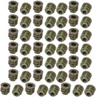 50pcs M4x8mm Zinc Alloy Hex Socket Drive Flange Insert Nut for Wood Furniture
