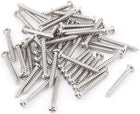 50 Pcs M2 X 15mm Stainless Steel Phillips Round Head Self Tapping Screws Bolts