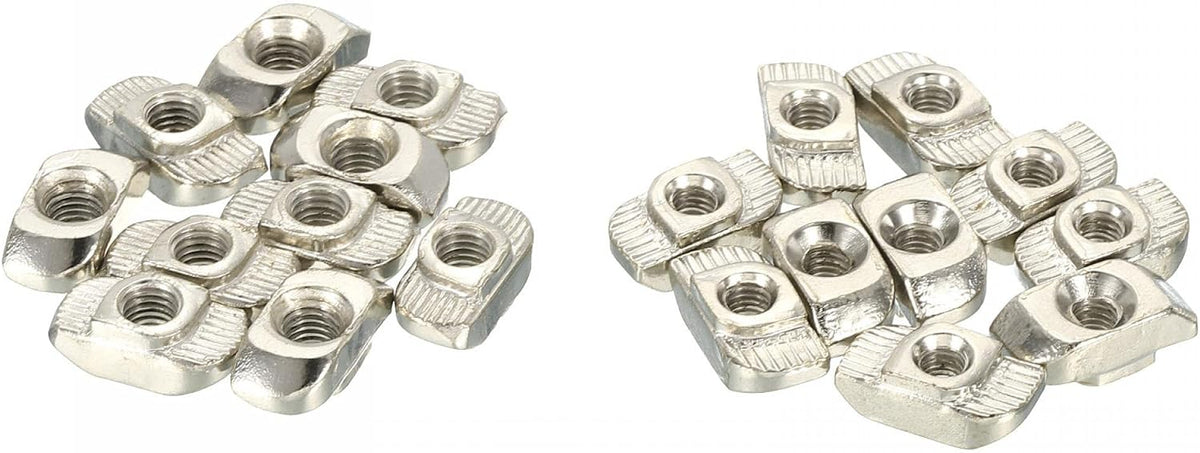 Carbon Steel T-Nuts M4x16x8mm M5x15.2x7.8mm,1 Set
