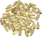 50pcs M2 5+3mm Male Thread Brass Round Standoff Spacer Screw PCB Pillar