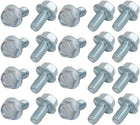 20Pcs 1/4-20 x 1/2 Inch Thread Carbon Steel Hex Serrated Head Flange Screw Bolt