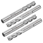 1/4 Inch Cutting Dia 4 Flutes Straight Shank HSS-AL End Mill Router Bit 4pcs CNC Cutter Router Bits Spiral Milling Cutter Tool for Wood PVC MDF Engraving