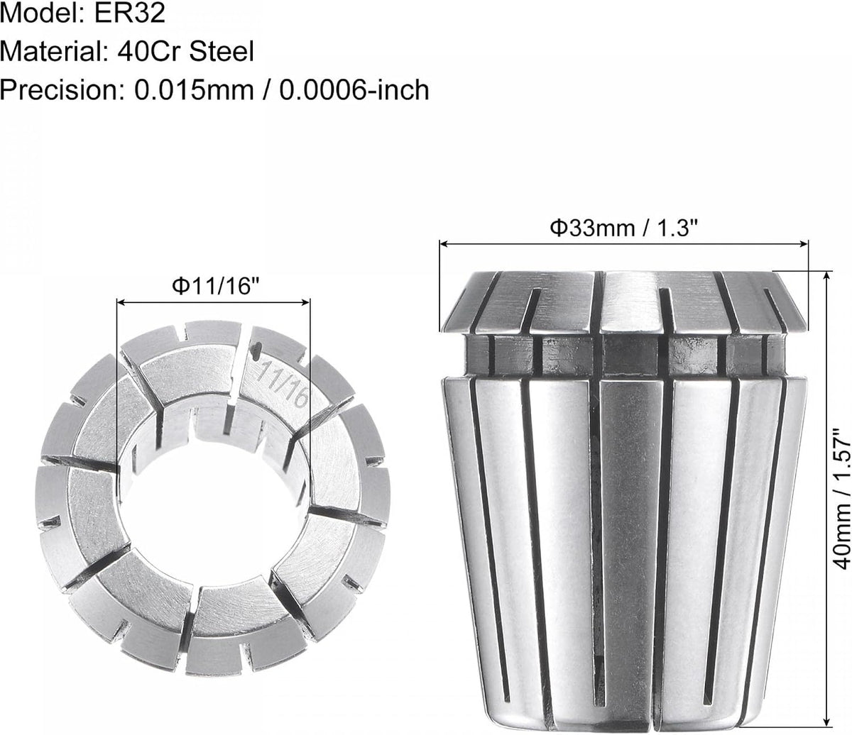 ER32 Spring Collet 3/4" Chuck untuk Mesin Pemotong CNC Lathe Milling Tool