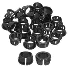 Cable Snap Bushing Grommets, 20Pcs 16mm/0.63" Mounting Dia Nylon Snap Bushing Grommet, Round Snap in Cable Hose Bushing for Various Cables Tubes Wire, Black