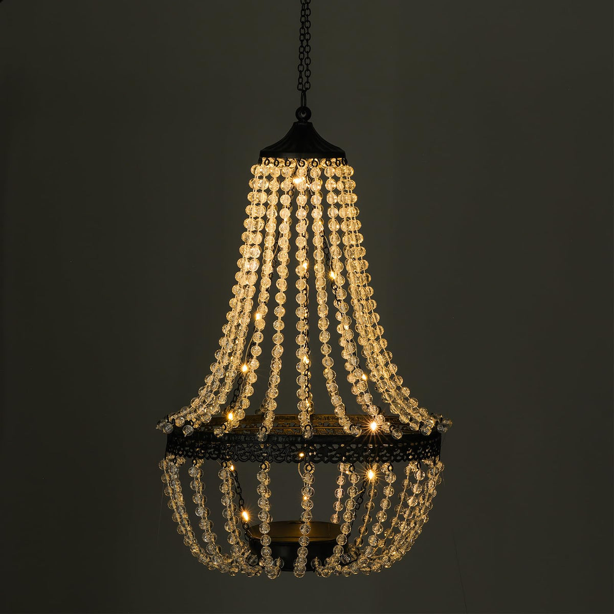 LinkMejor 28” Hængende Solcelle Kæande Lyskilde Ude Lantern
