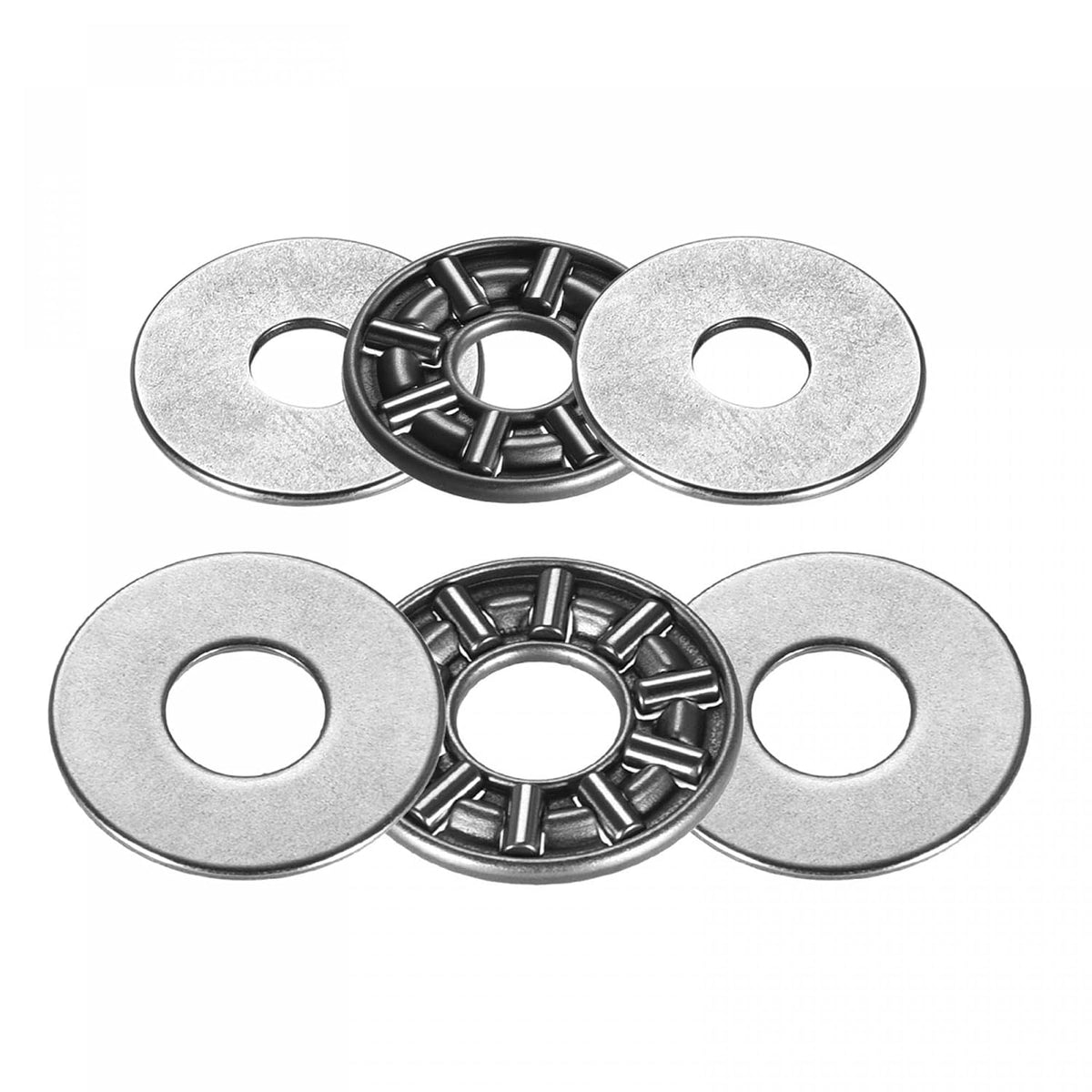 4pcs AXK0619, AXK0821 Thrust Needle Roller Bearings with Washers