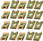 20pcs Speed Fastener U Nut Clip Brass Tone for M5 / ST4.8 Screw Bolt