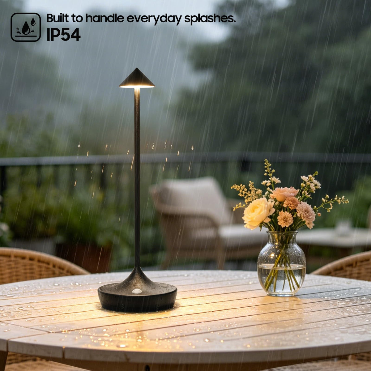 2 Pack Cordless Table Lamp, Rechargeable 6000mAh Battery Table Light