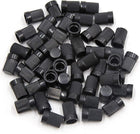 50Pcs 6mm Plastic Shaft Insert Dia Potentiometer Control Knobs Black 10 x 14mm