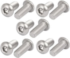 M6x14mm 316 Stainless Steel Button Head Hex Socket Cap Screw Bolt Fastener 10pcs