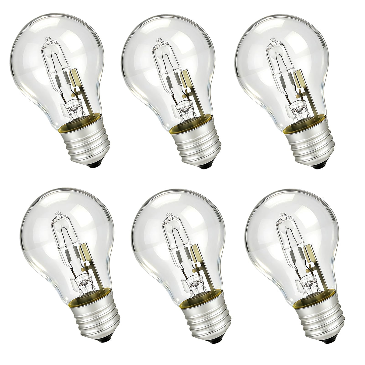 6 lumini de înlocuire 043168787963 și 78796, halogen, 43W, tip A19, bază E26