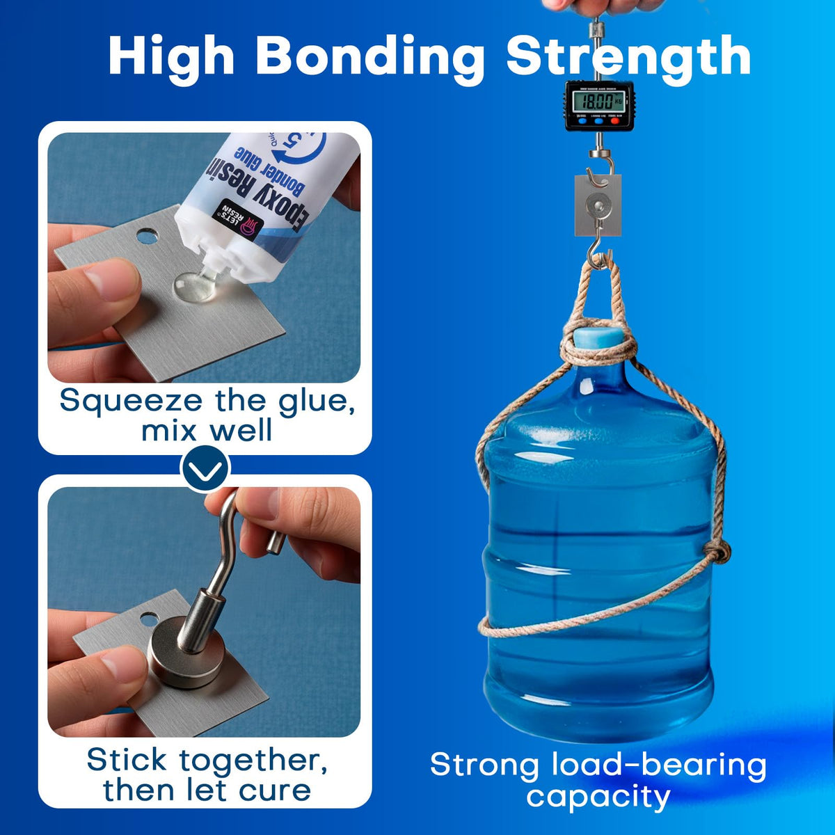 LinkMejor 5 Minutters Epoxy Lim, 3.4 oz Gennemsigtig 2 Komponent Epoxy
