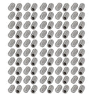 M5x8mm Metric 304 Stainless Steel Hex Socket Set Flat Point Grub Screws Silver Tone for Towel Rack Door Knob 100pcs