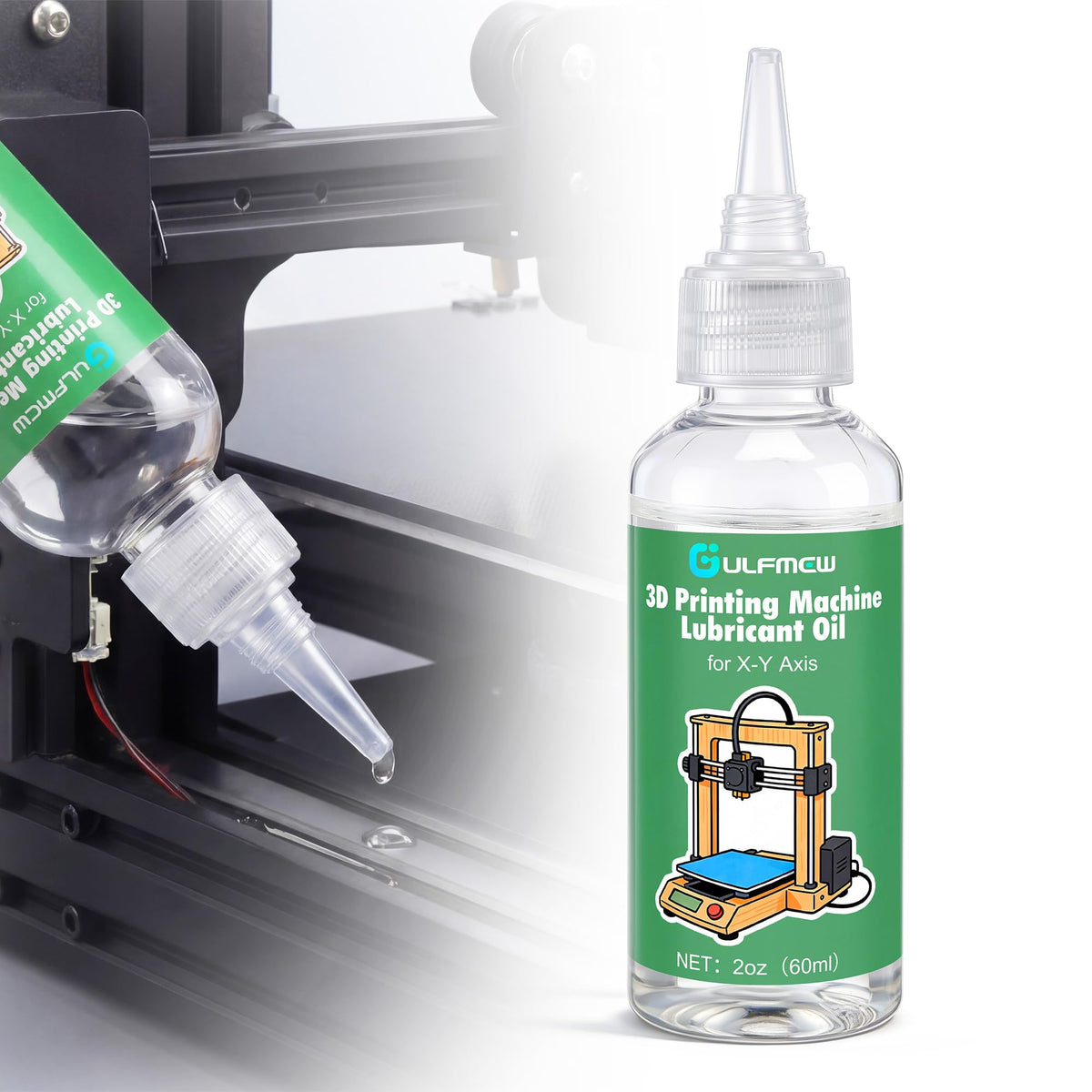LinkMejor 60ml 3D Printer Smeringolie Compatibel met Bambu lab