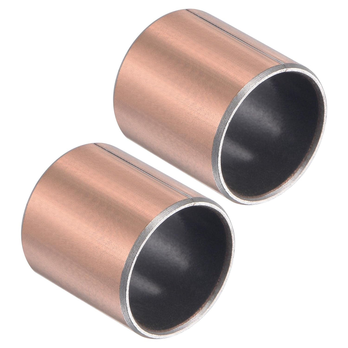 Sleeve Bearing 5/8" Bore x 23/32" OD x 3/4" Length Plain Bearings Wrapped Oilless Bushings 2pcs Self-Lubricating for Industry Equipment