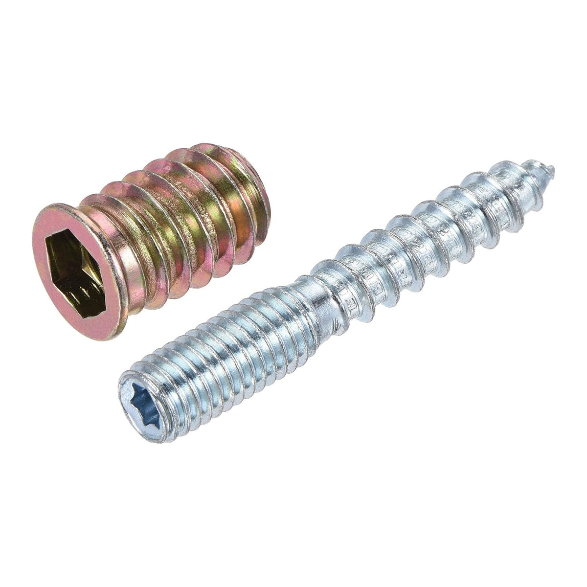 20pcs M8x20mm Threaded Insert Nut, 8pcs M8x50mm Hanger Bolt, Wood Furniture Set