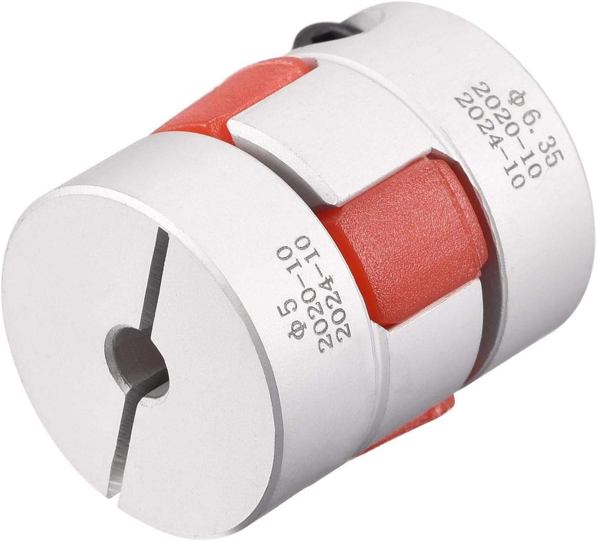 5mm to 6.35mm Bore L31xD25 Flexible Coupling Jaw Coupler Shaft Joint for Servo Motor